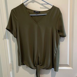 Madewell top front tie